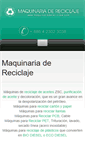 Mobile Screenshot of maquinariadereciclaje.com