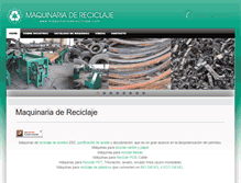 Tablet Screenshot of maquinariadereciclaje.com